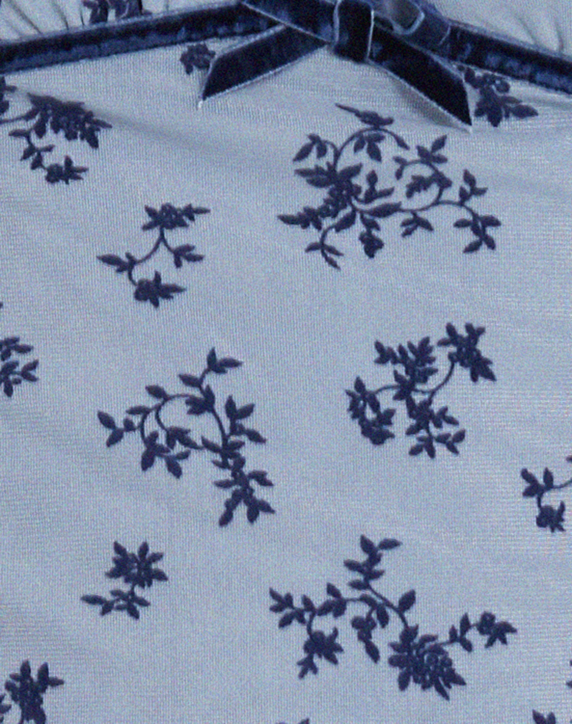 Livi Mesh Top in Light Blue and Navy Botanist Flocking - Image 5