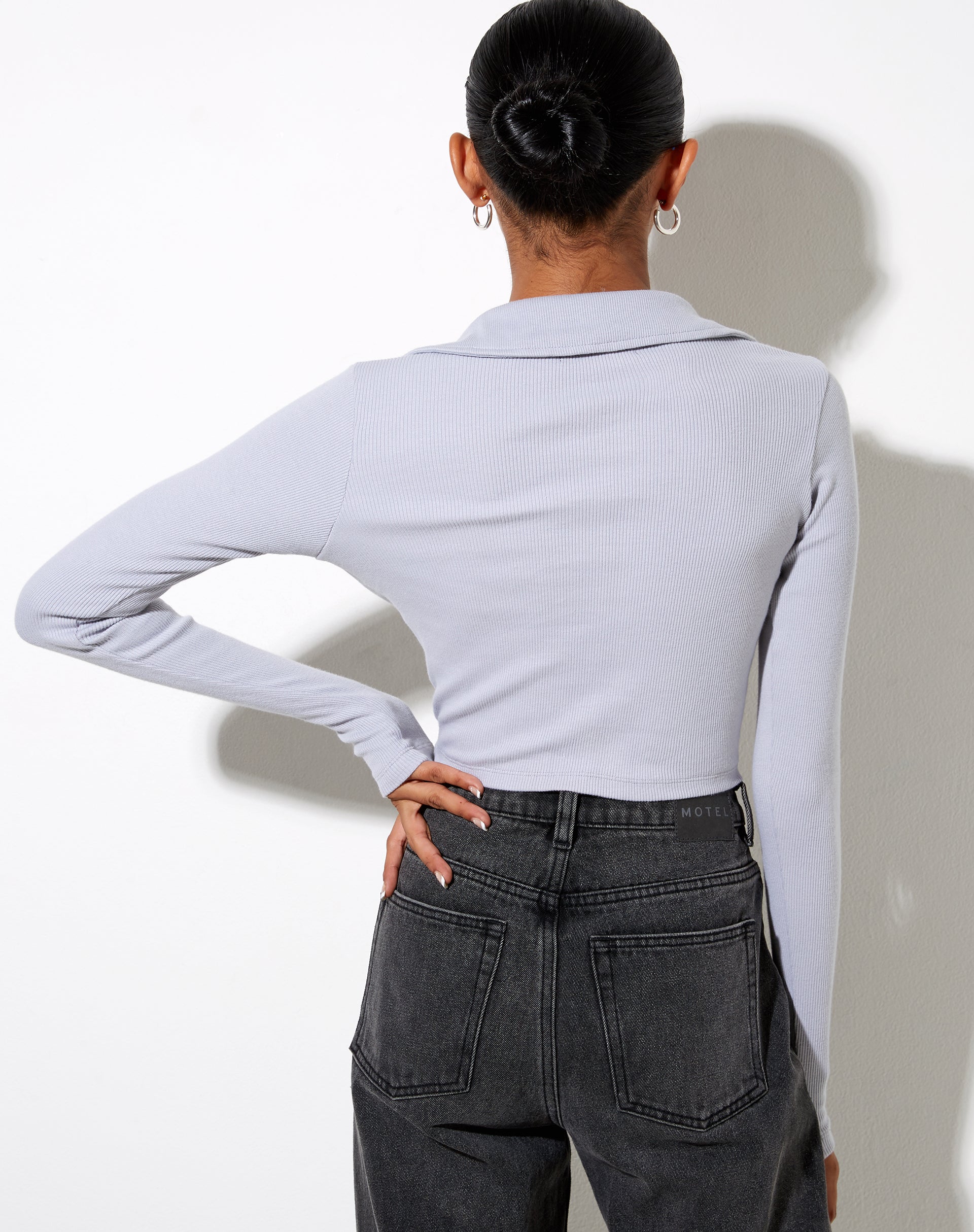 Lody Crop Top in Lunar Rock - Image 4