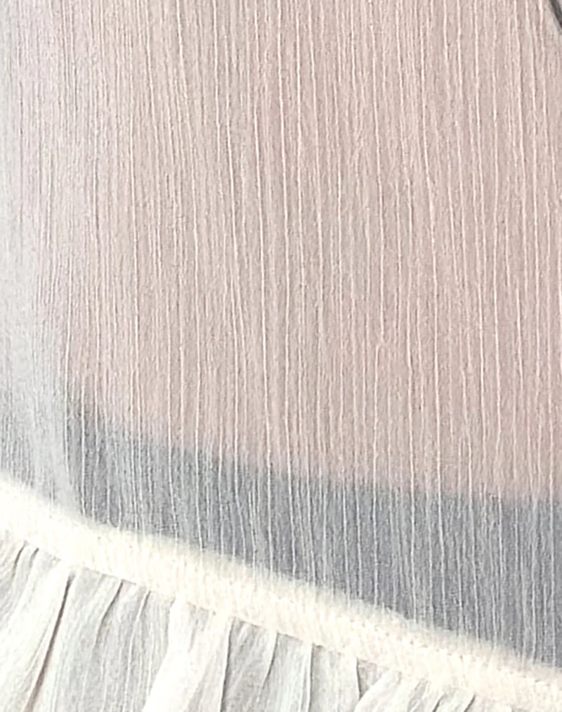 Loire Frill Unlined Top in Ivory - Image 6