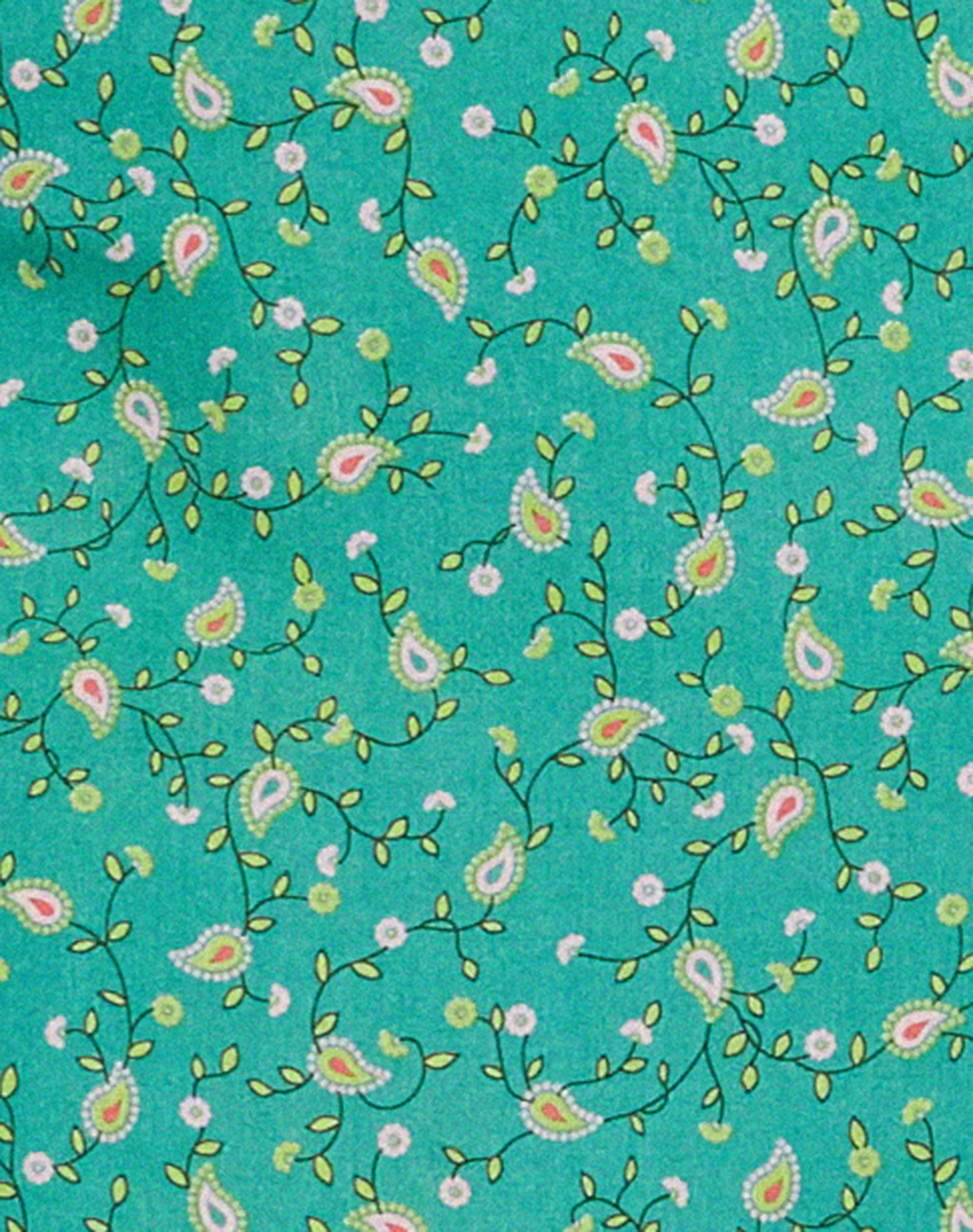 Lona Midi Dress in Paisley Fun Green - Image 7
