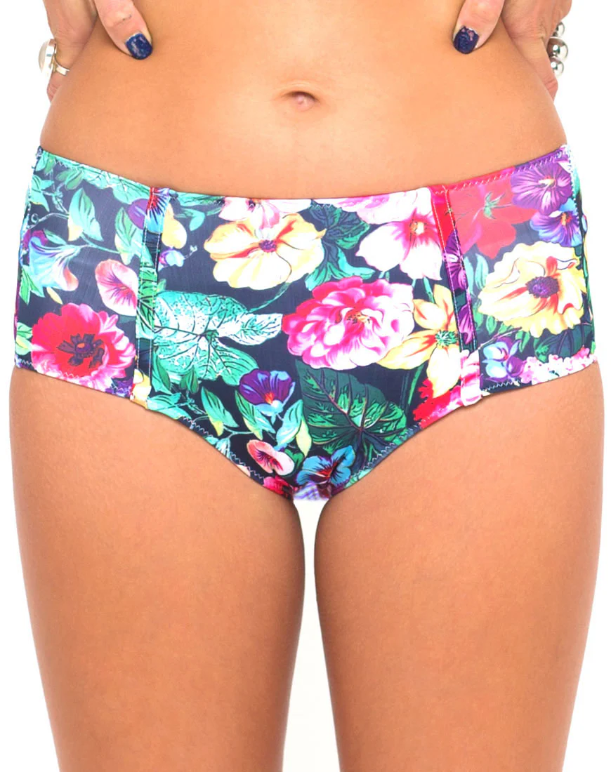 Longline Bikini Bottom in Cottage Garden - Image 2