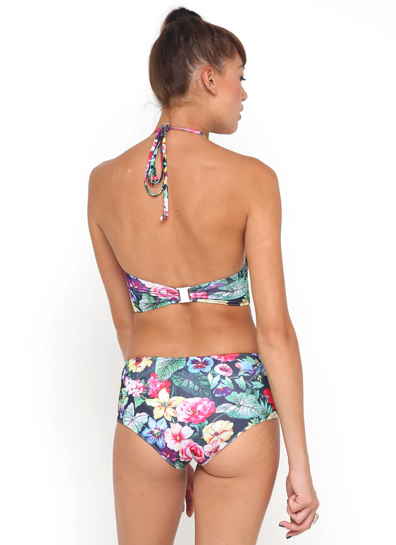 Longline Bikini Top in Cottage Garden - Image 2