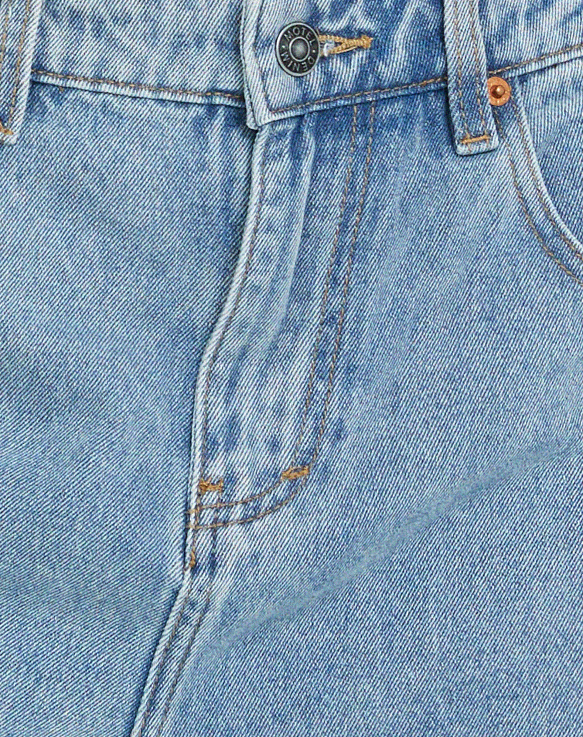 Longline Dad Denim Shorts in Light Wash - Image 5