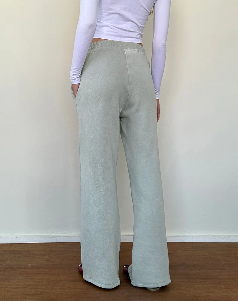 Loose Jogger in Ecru with Motel Cashmere Embroidery - Image 2