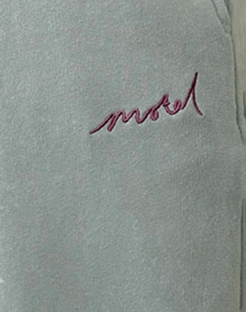 Loose Jogger in Ecru with Motel Cashmere Embroidery - Image 6