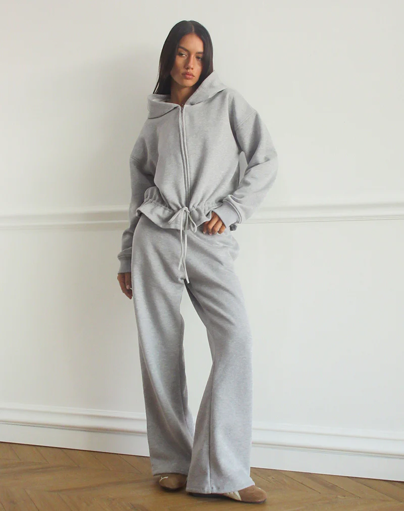 Loose Jogger in Grey Marl - Image 2