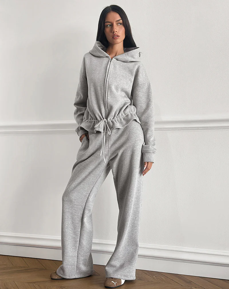 Loose Jogger in Grey Marl - Image 4