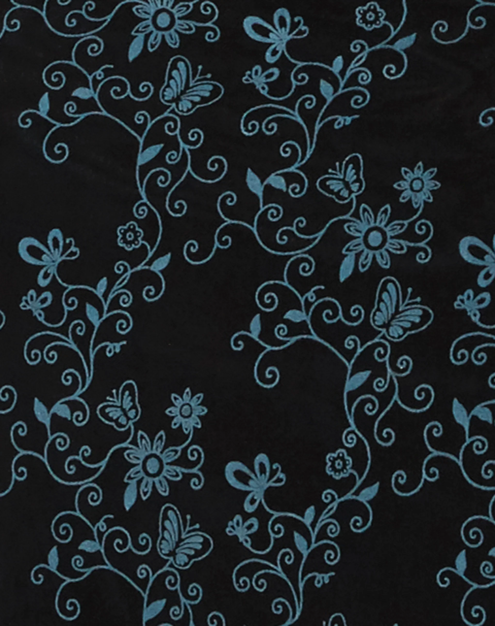 Lorani Midi Dress in Butterfly Vine Flock Blue - Image 6