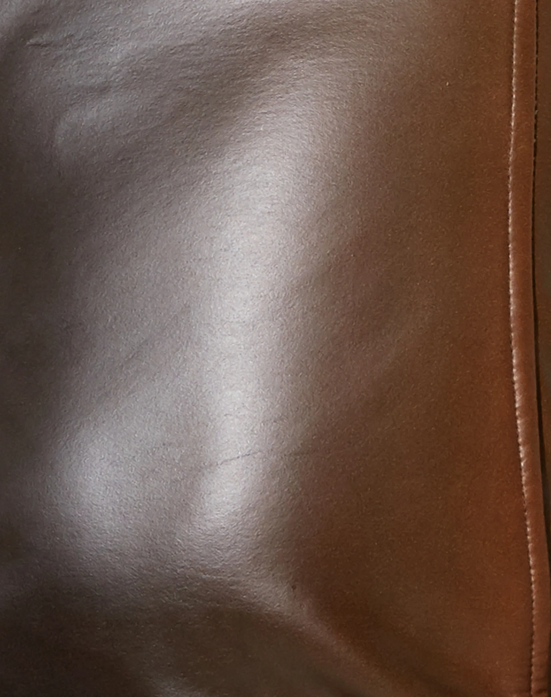 Lotari Mini Dress in PU Ombre Brown - Image 7
