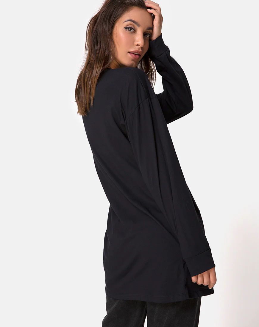 Lotsun Tee in Love at First Swipe with Black Placement - Image 2