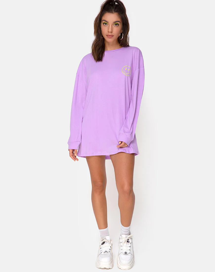 Lotsun Sweatshirt in Purple Yellow Dream Scape - Image 3