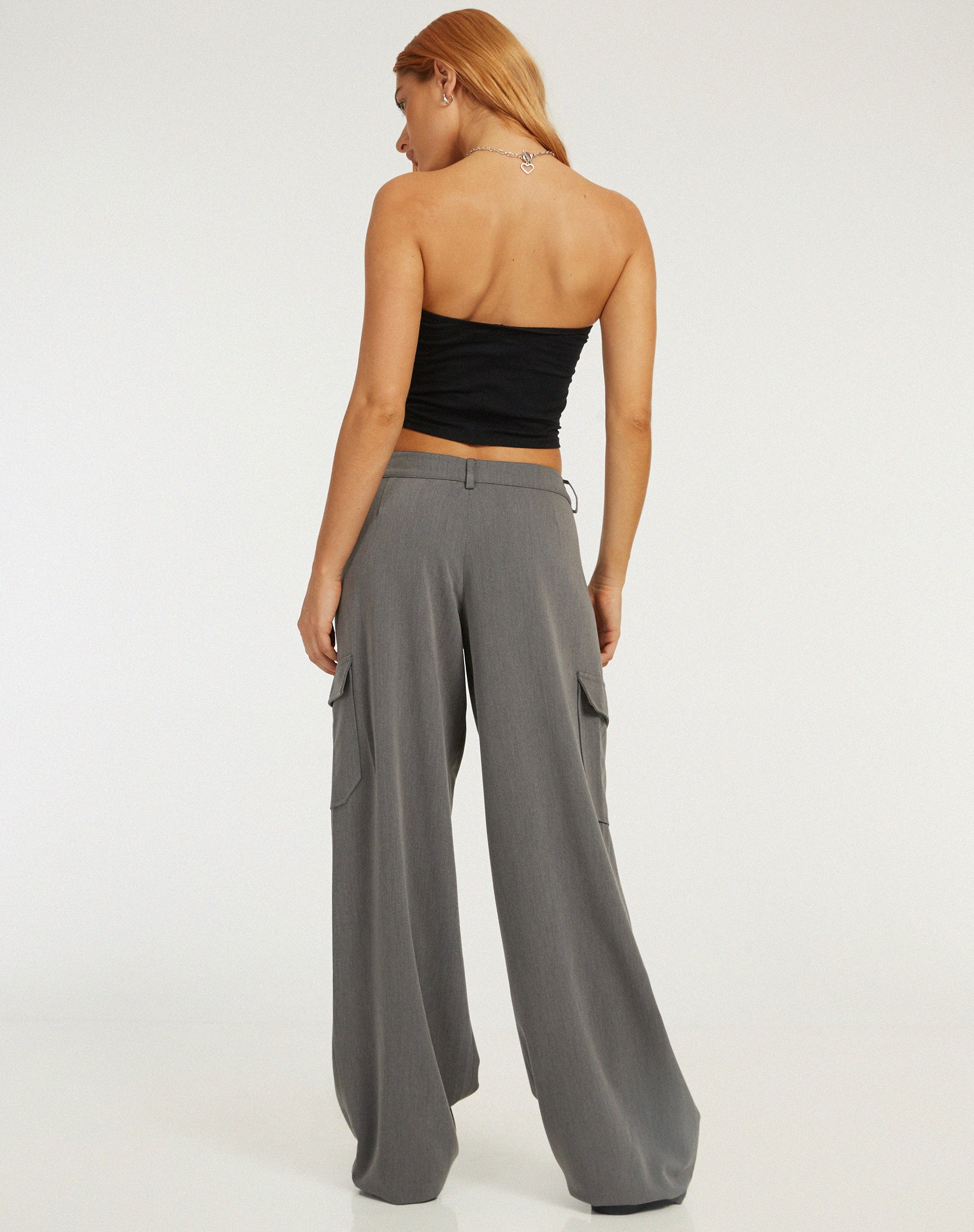 Low Rise Abba Cargo in Charcoal - Image 2