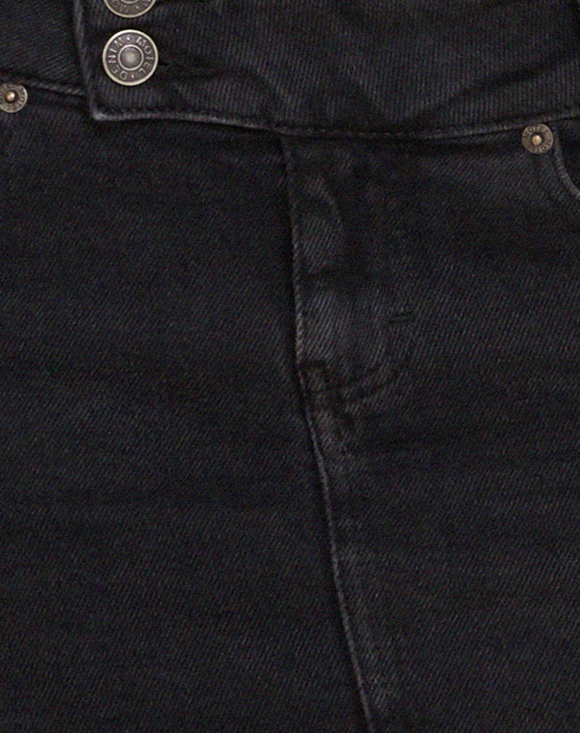 Low Rise Mini Skirt in Black Wash - Image 8
