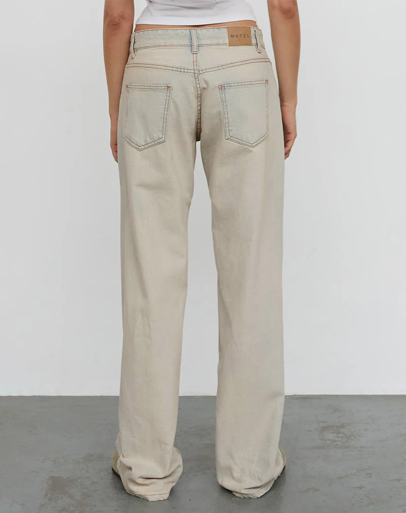 Low Rise Parallel Jeans In Arctic Blue - Image 3