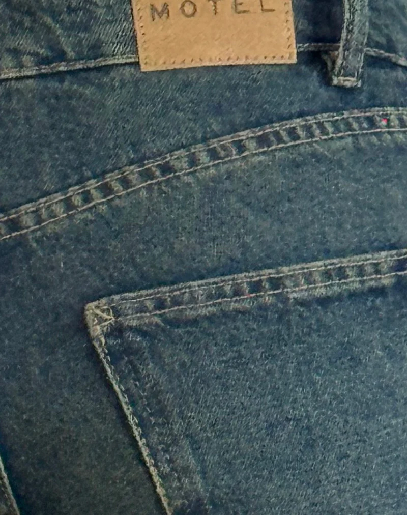 Low Rise Parallel Jeans in Bright Blue - Image 6