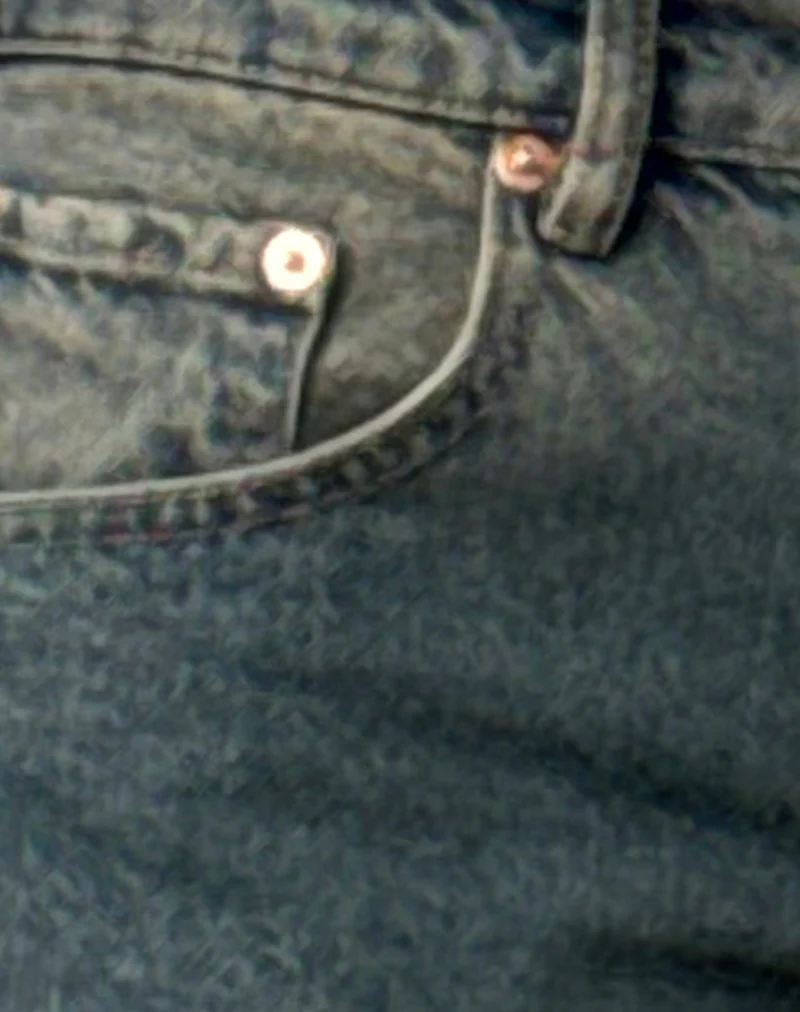 Low Rise Parallel Jeans in Brown Blue Acid - Image 6