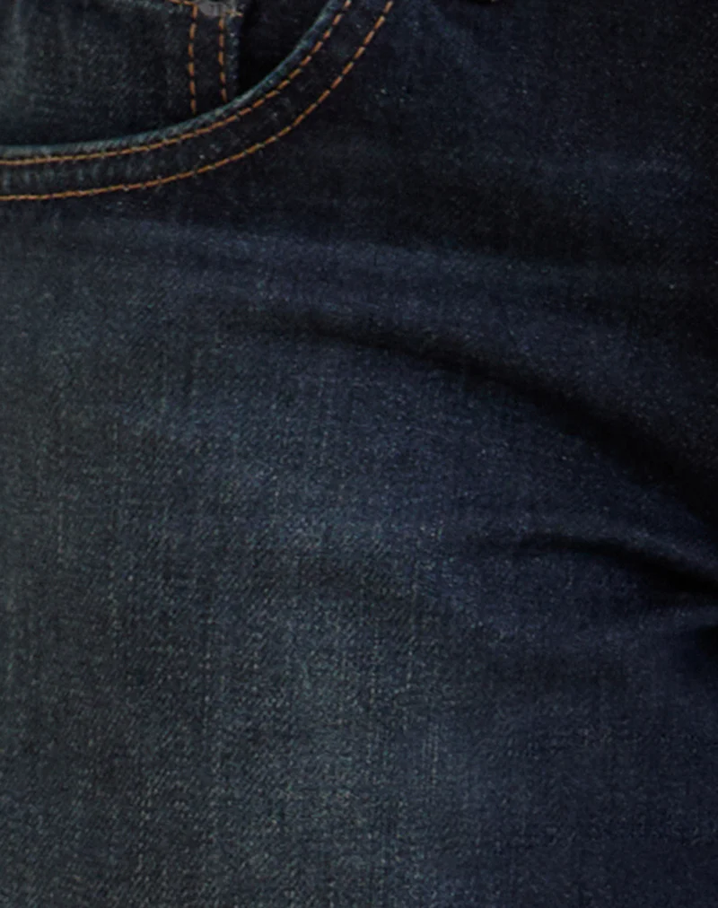 Low Rise Parallel Jeans in Dark Green Tint - Image 7