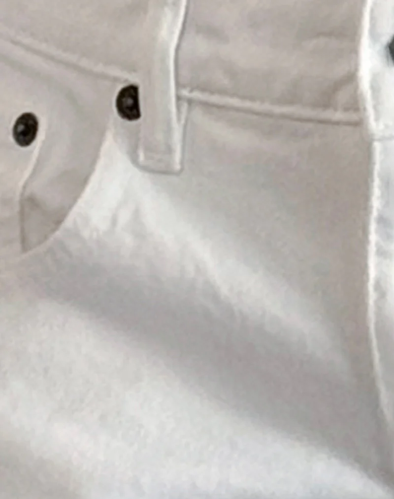Low Rise Parallel Jeans in True White - Image 6