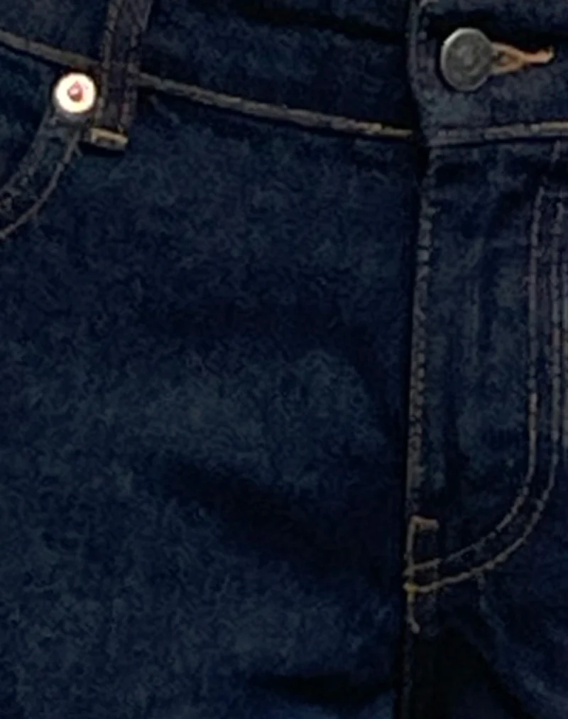 Rigid Low Rise Flare Jeans In Indigo - Image 8
