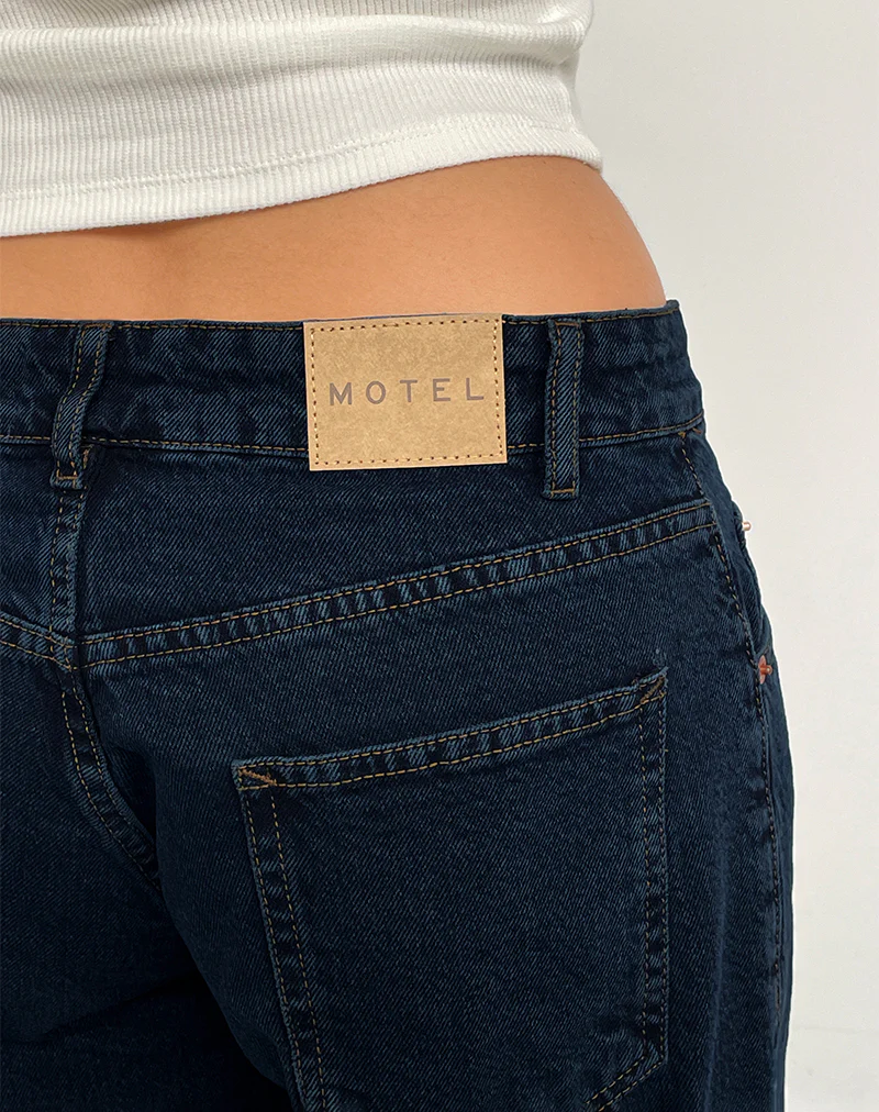 Low Rise Roomy Jeans in Blue Ink - Image 4