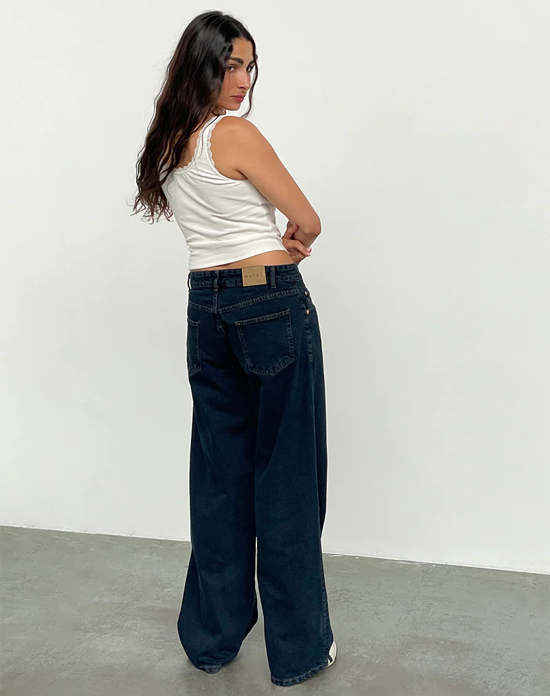 Low Rise Roomy Jeans in Blue Ink - Image 5