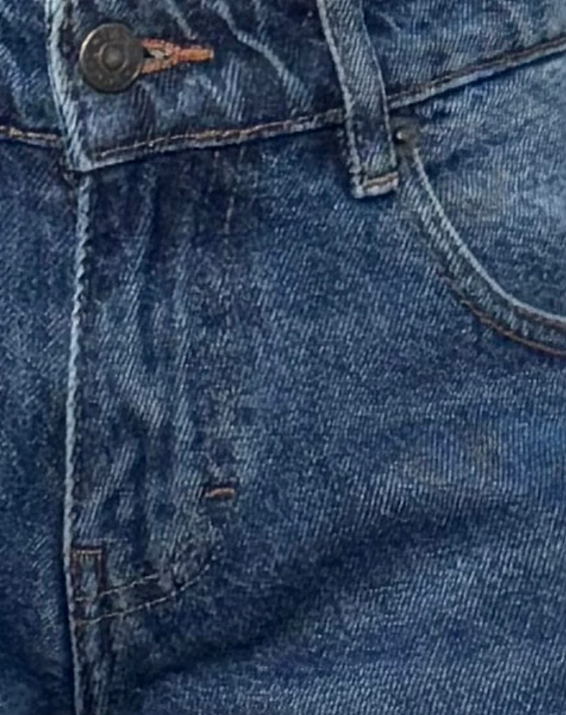 Roomy Extra Wide Low Rise Jean in College Blue - Image 6
