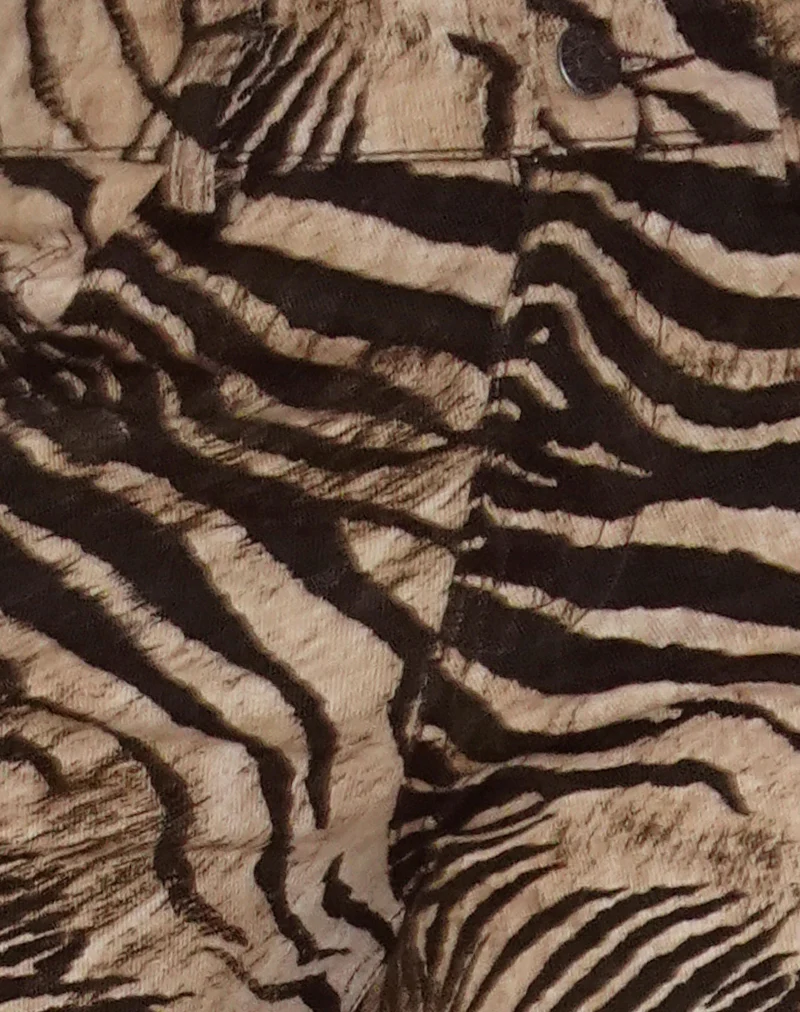 Low Rise Roomy Trousers in Wild Animal Print - Image 6