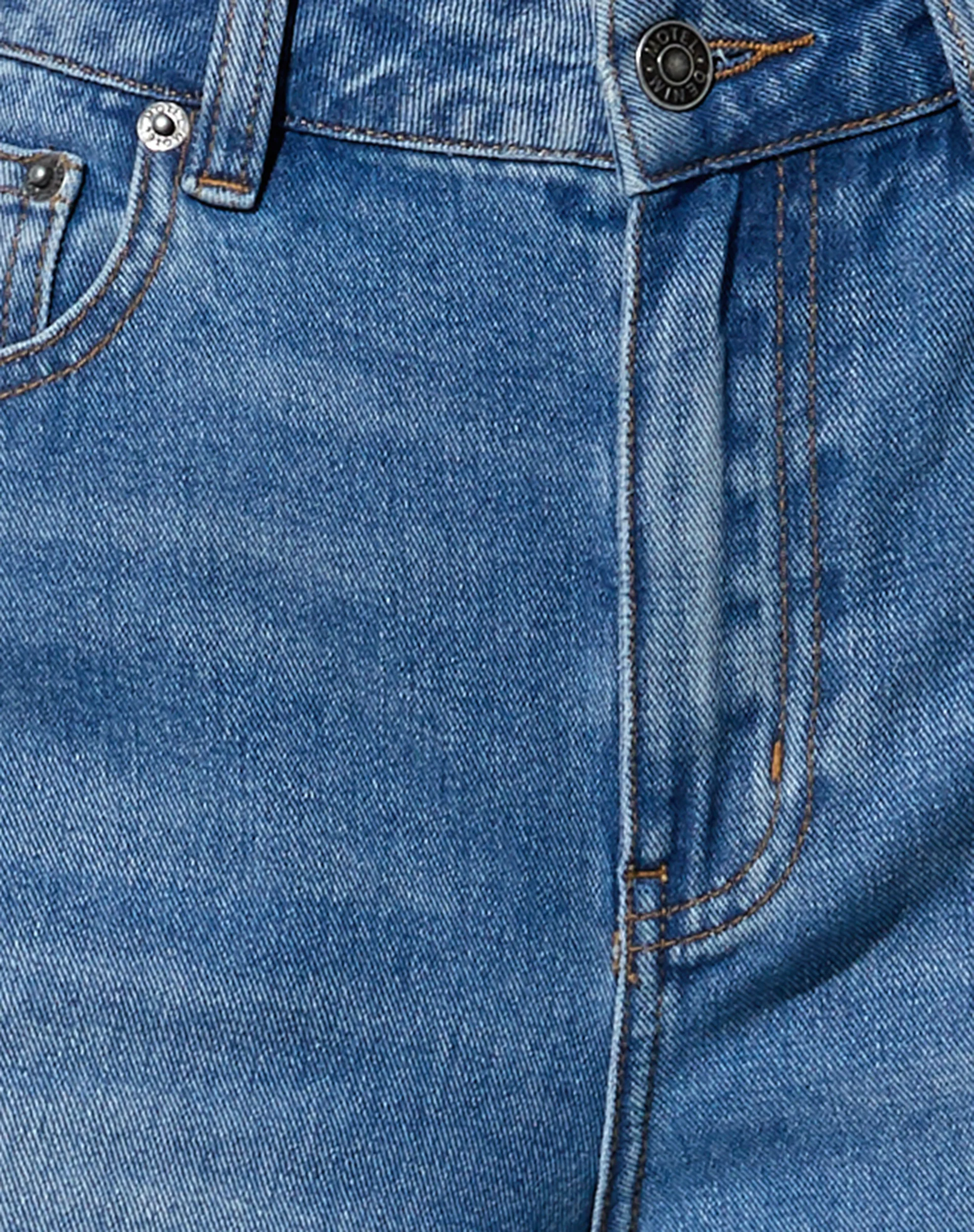 Low Slung Jeans in Blue Wash - Image 7