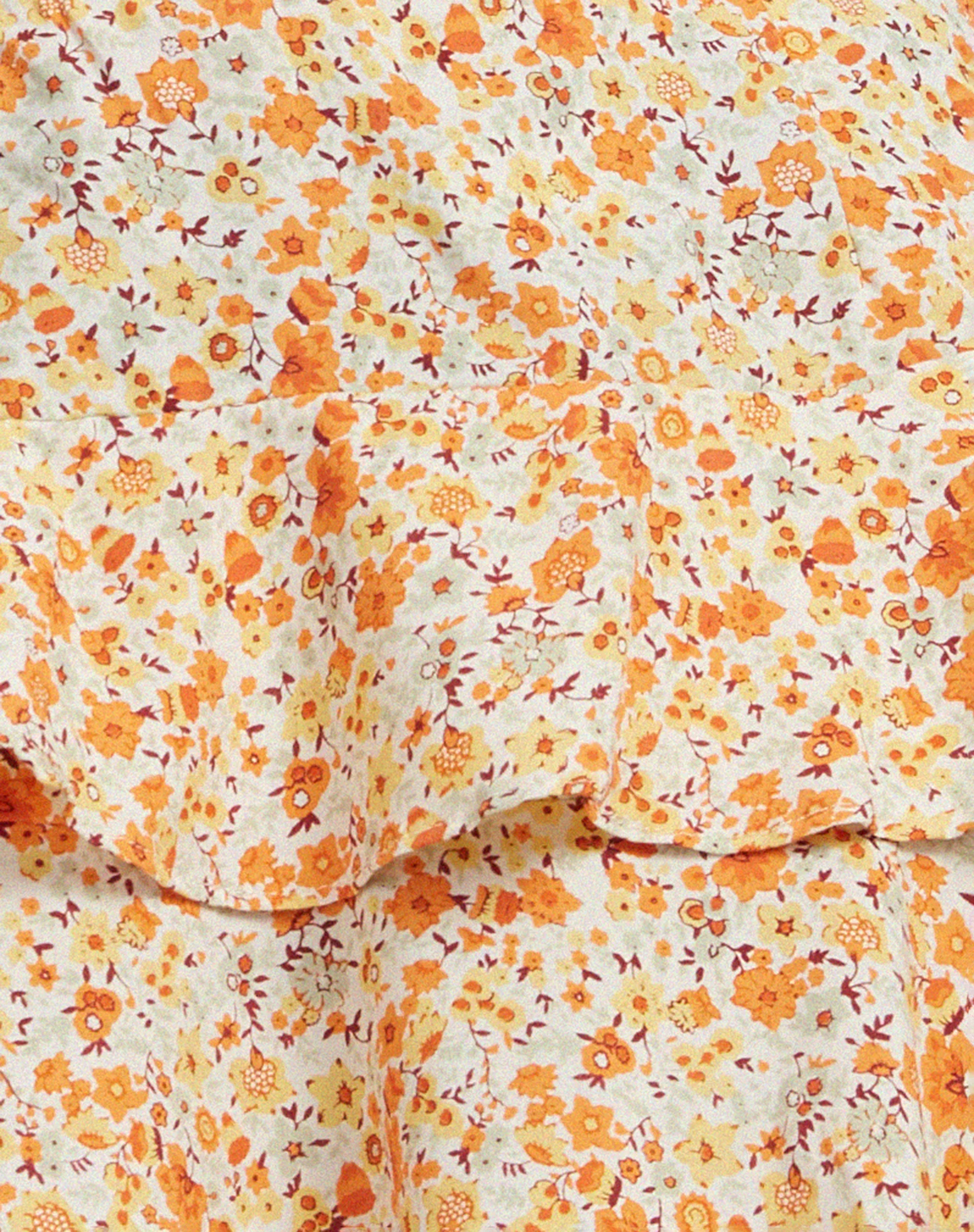 Lowisa Mini Skirt in Ditsy Tangerine - Image 7