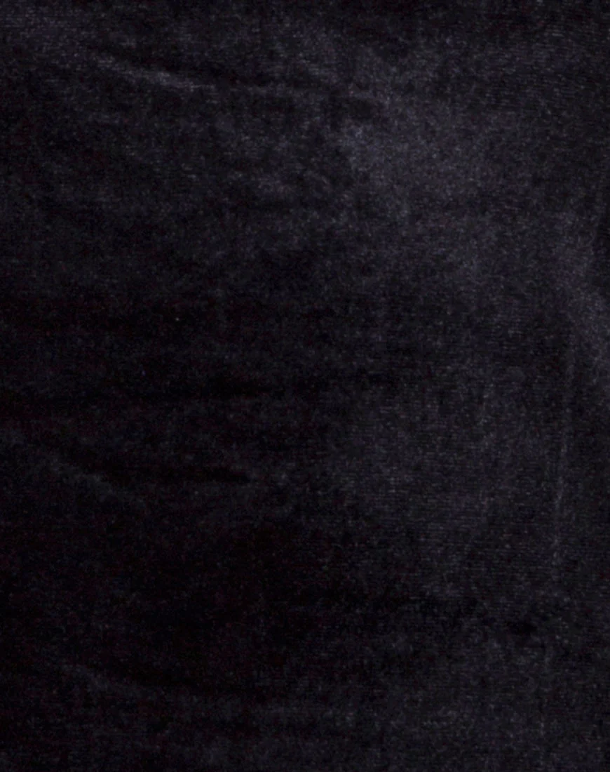 Lucia Bodice in Velvet Black - Image 5