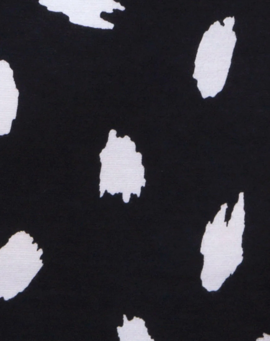 Lucine Dress in Diana Dot Black - Image 5
