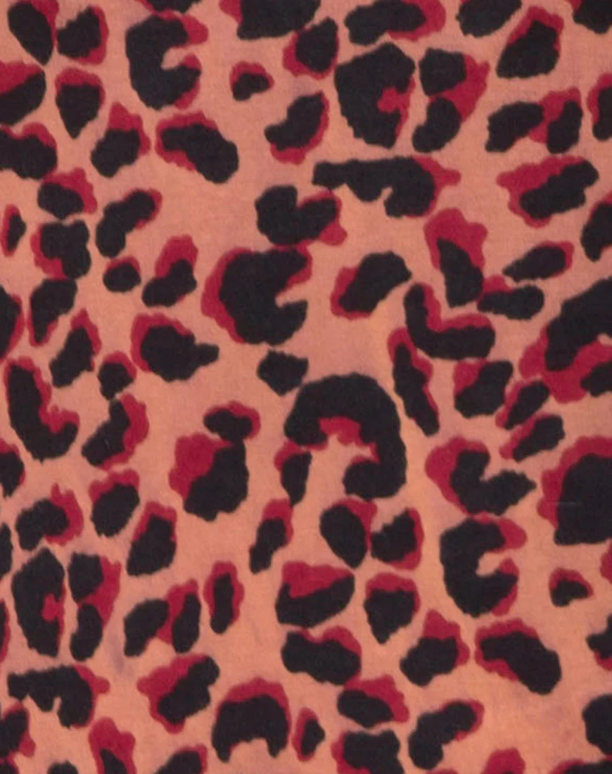 Lucine Dress in Jungle Leopard - Image 5