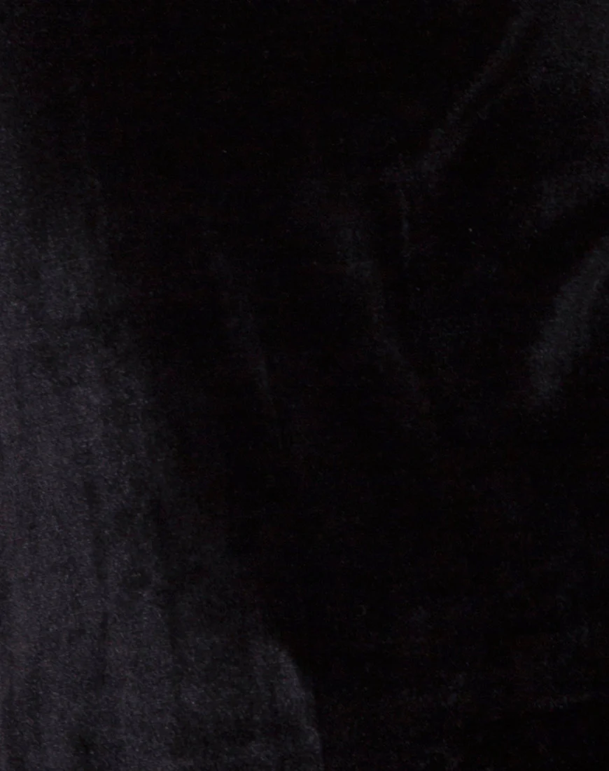 Lucine Dress in Velvet Black - Image 5