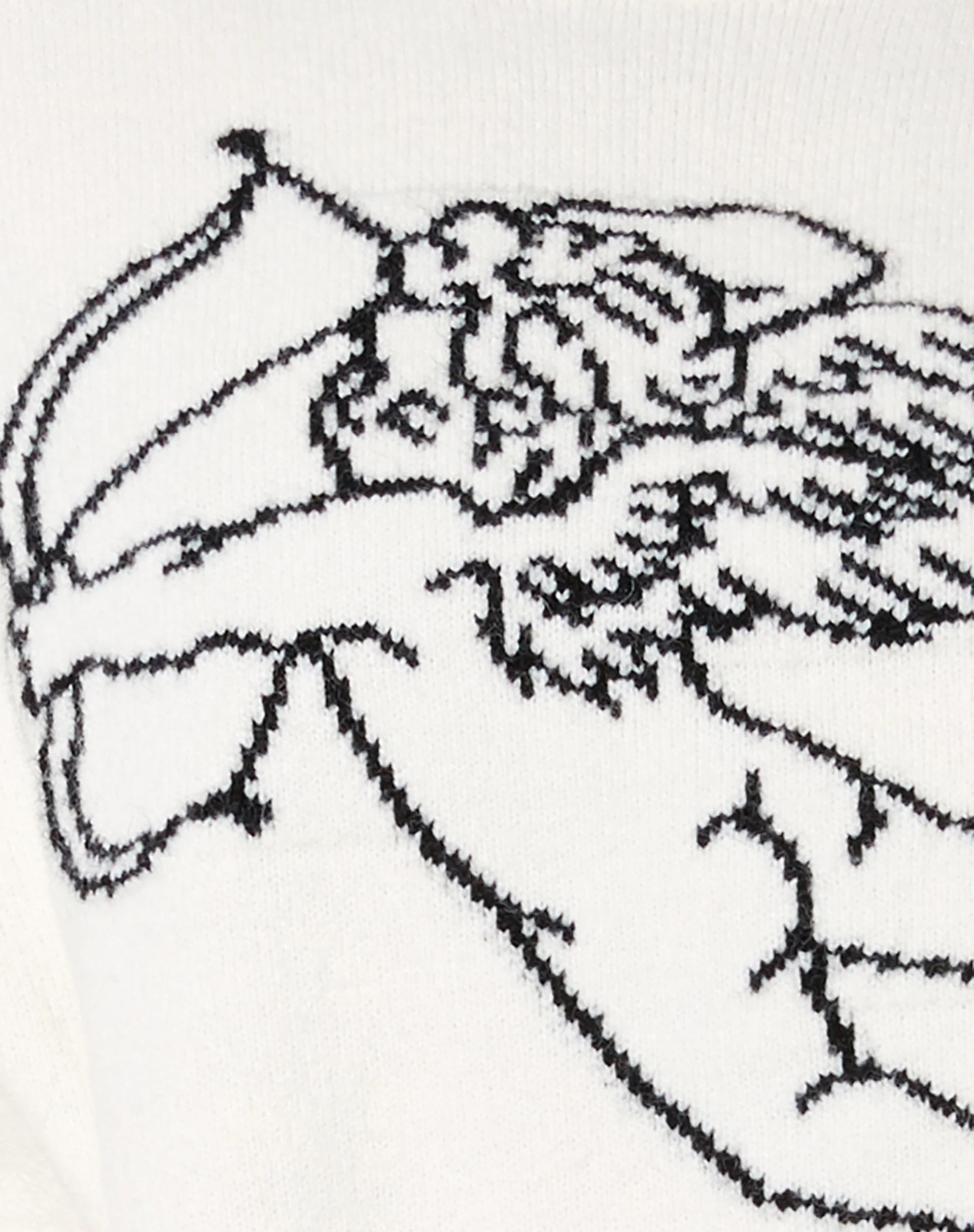 Lulees Jumper in Knit Ivory Cherub Black - Image 7