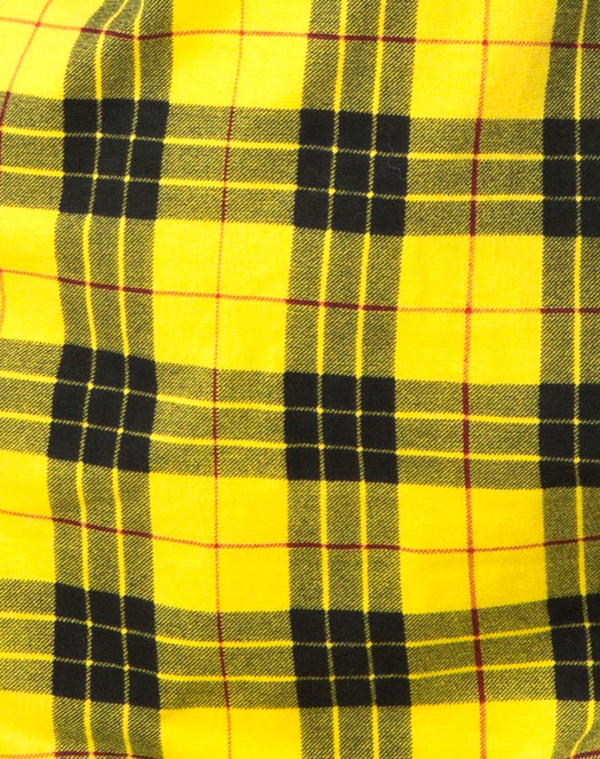 Lura Slip Dress in Winter Plaid Yellow - Image 7