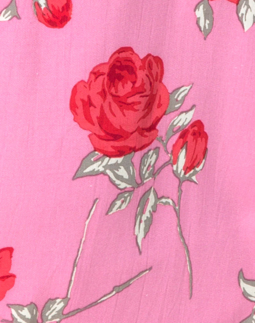 Lura Slip Dress in Candy Rose - Image 5