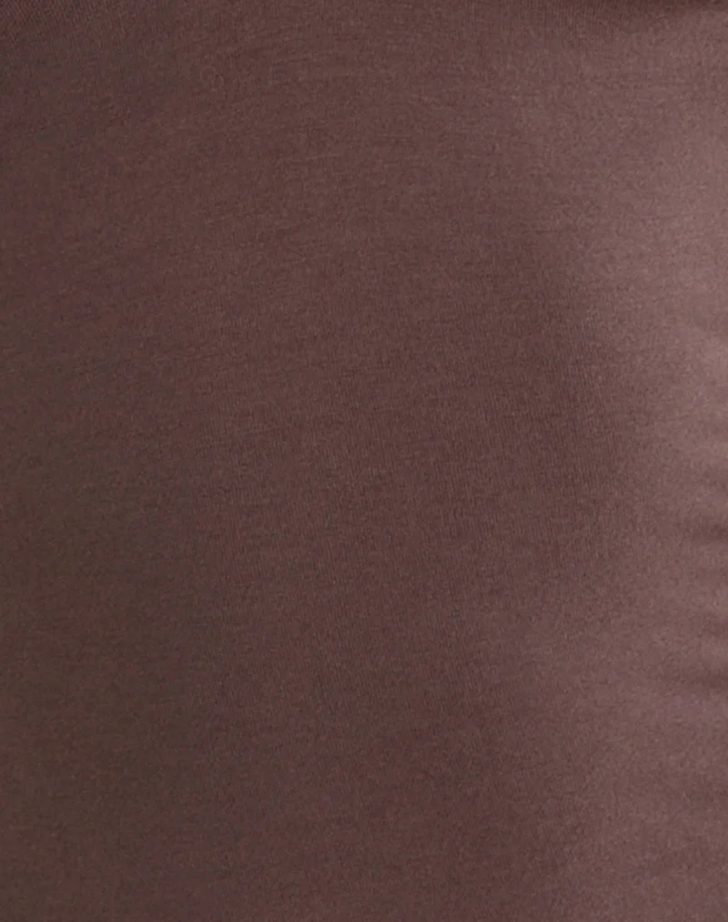 Lynod Plunge Top in Deep Taupe - Image 6