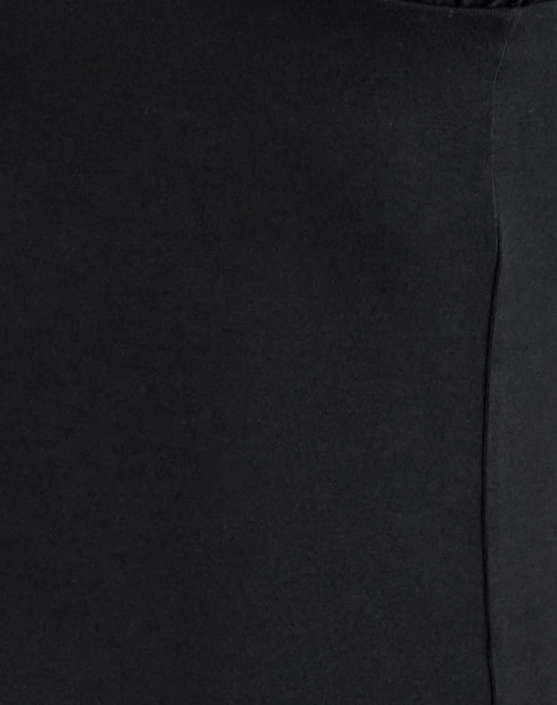 Lynod Plunge Top in Rayon Black - Image 6
