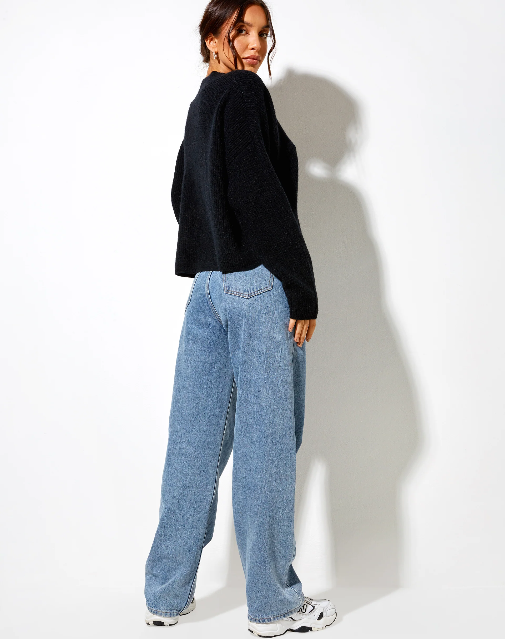 Mabel Jumper in Knit Black - Image 4