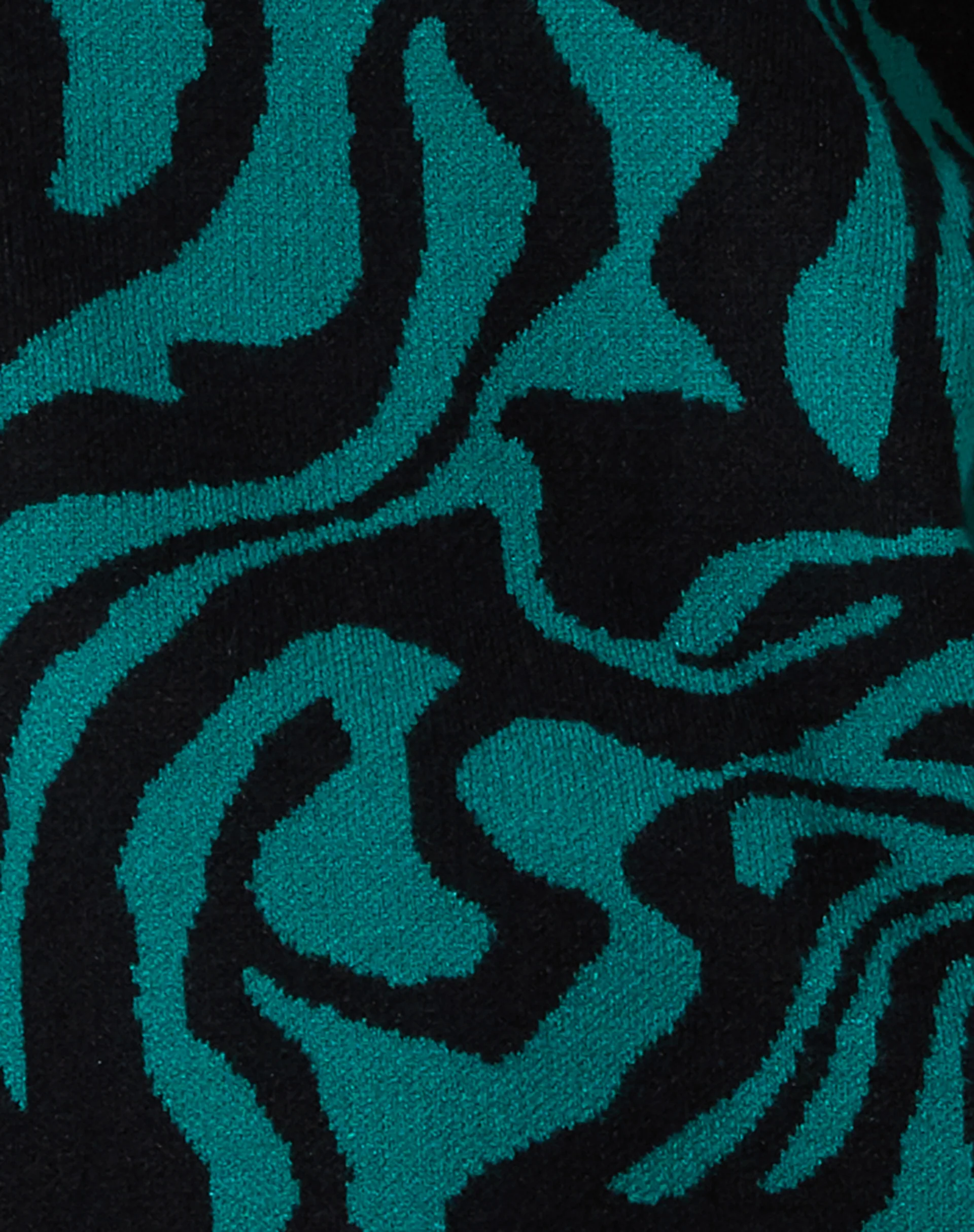 Mably Jumper in Jagged Swirl Green and Black - Image 8