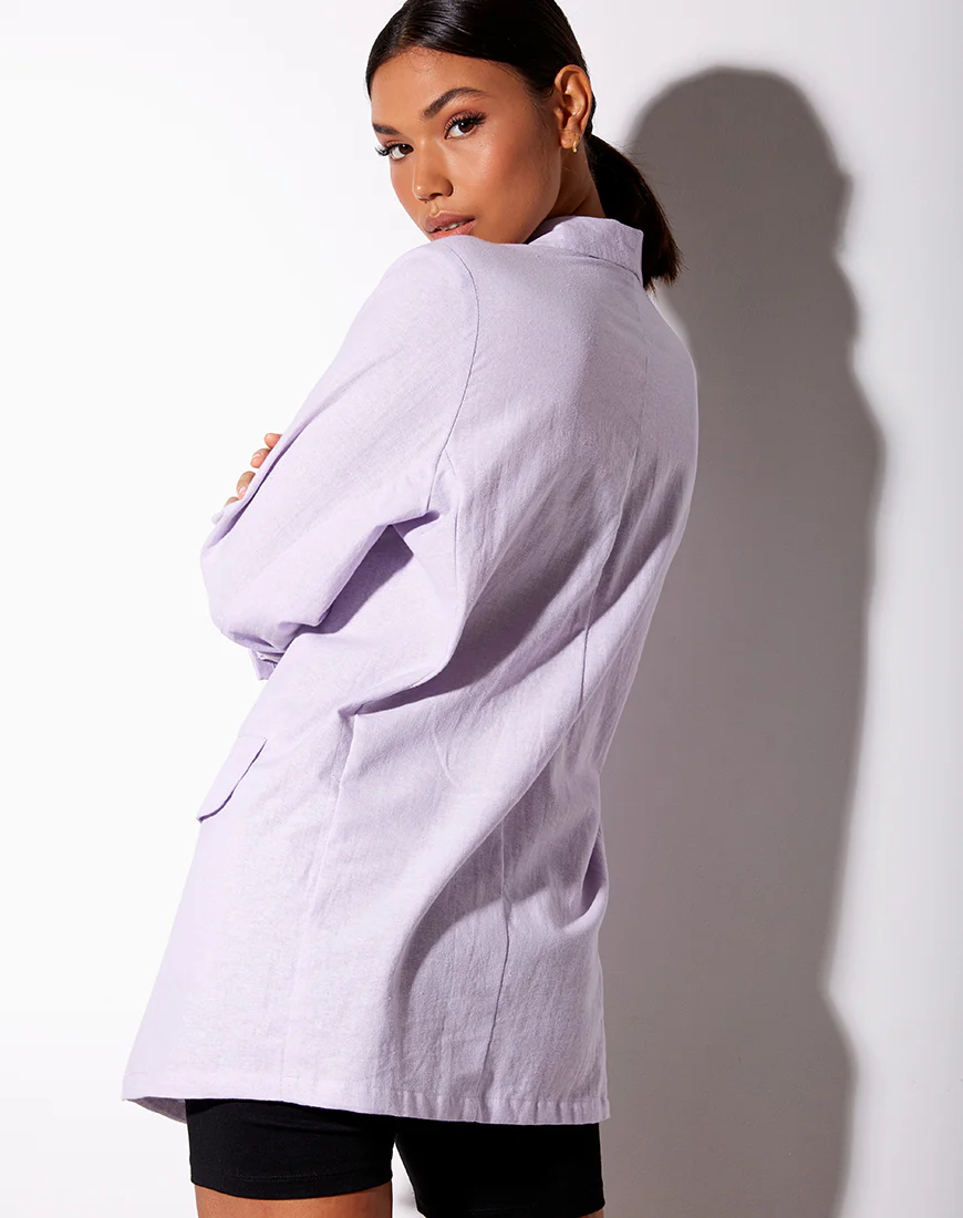 Macca Blazer in Violet - Image 2