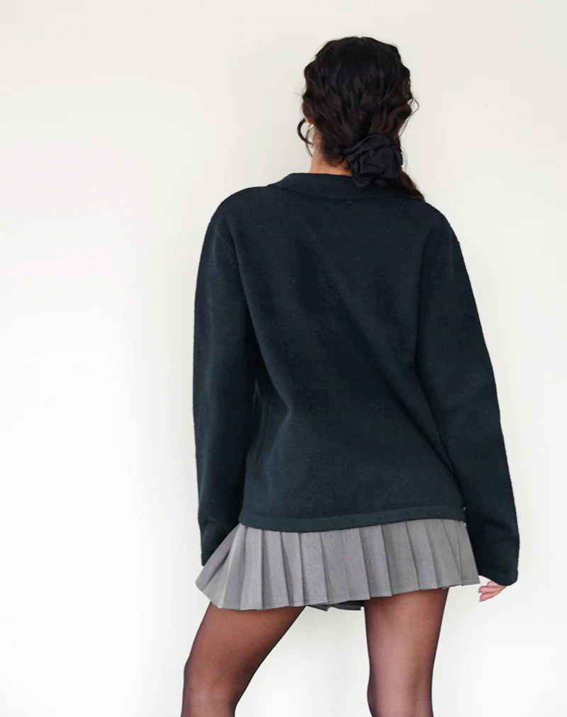 Madera Cardigan in Dark Navy - Image 3