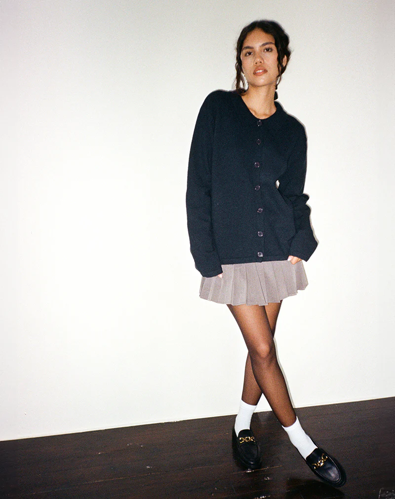 Madera Cardigan in Dark Navy - Image 5
