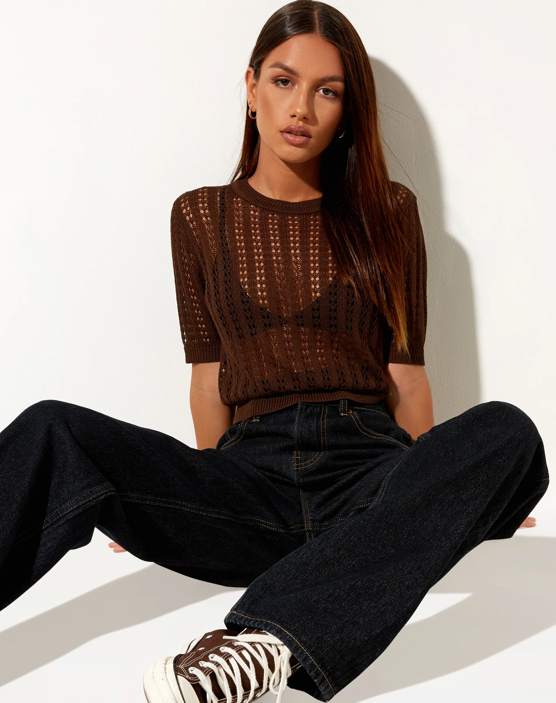 Mae Jumper in Bitter Chocolate - Image 3