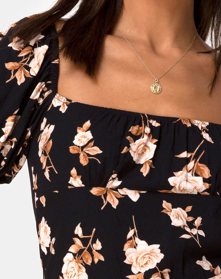 Mafie Dress in Peach Rose - Image 5