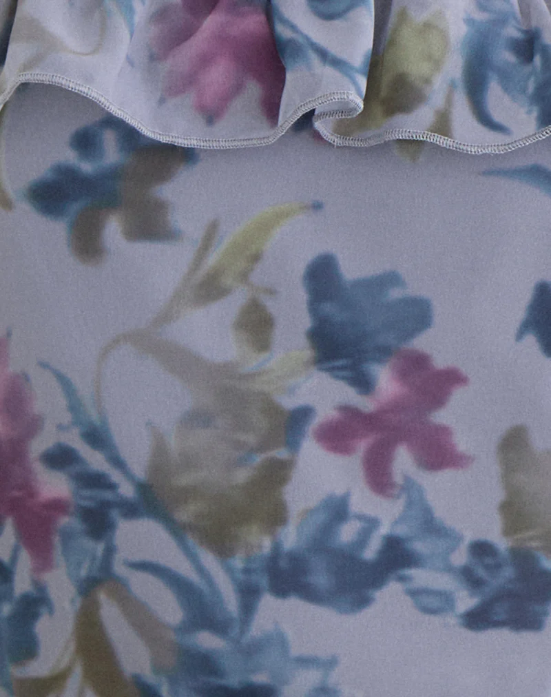Maitra Cami Top in Chiffon Shadow Lily Blue - Image 6