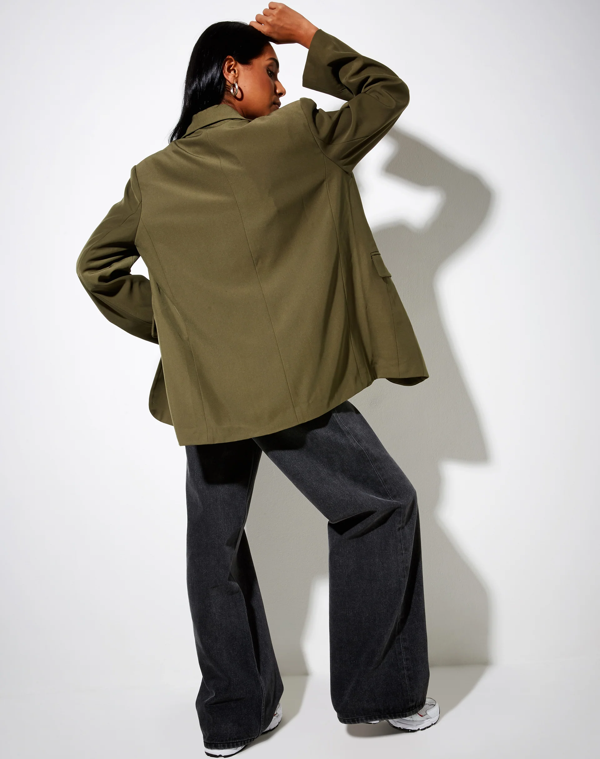 Maiwa Blazer in Khaki - Image 4