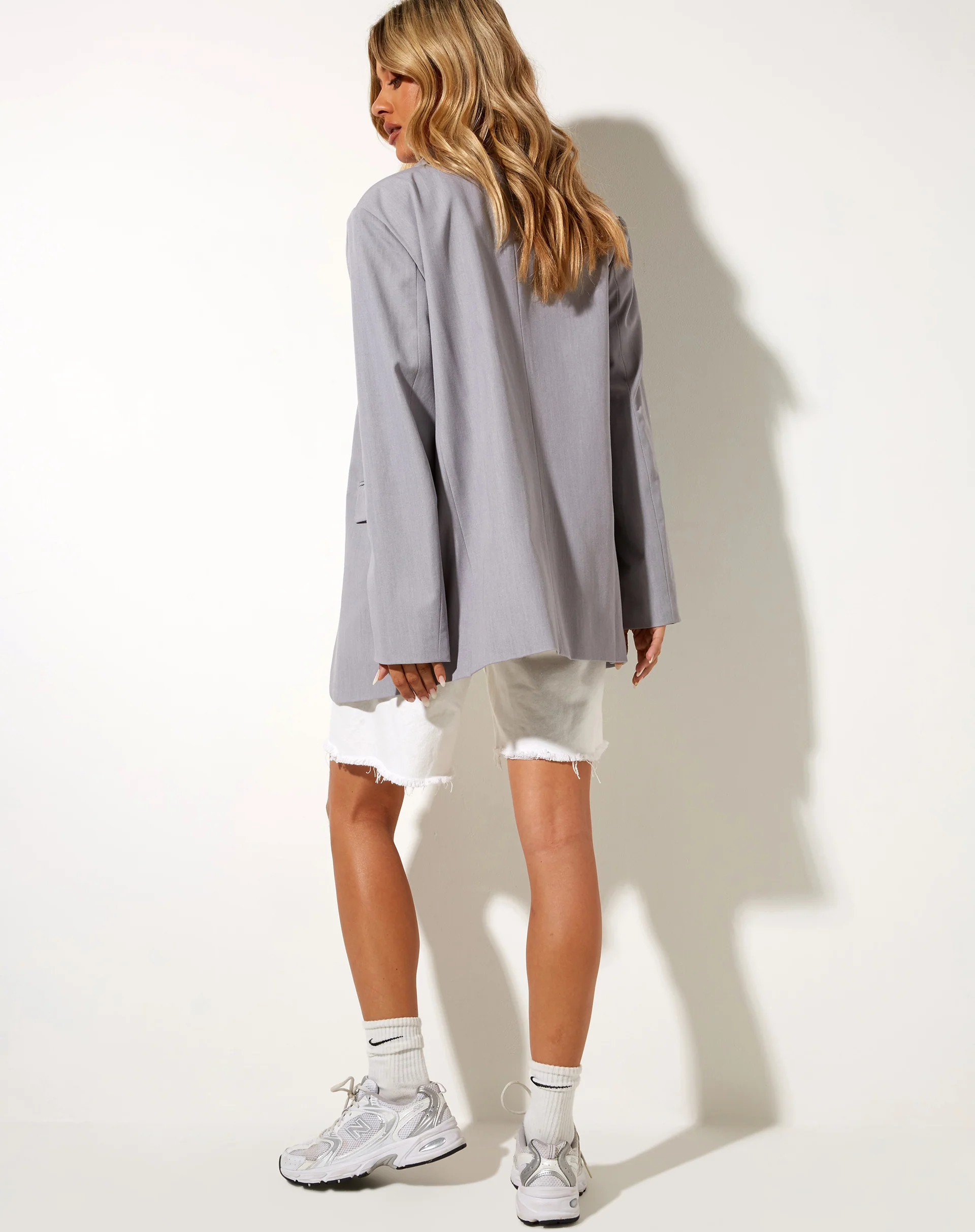 Maiwa Blazer in Silver Grey - Image 5