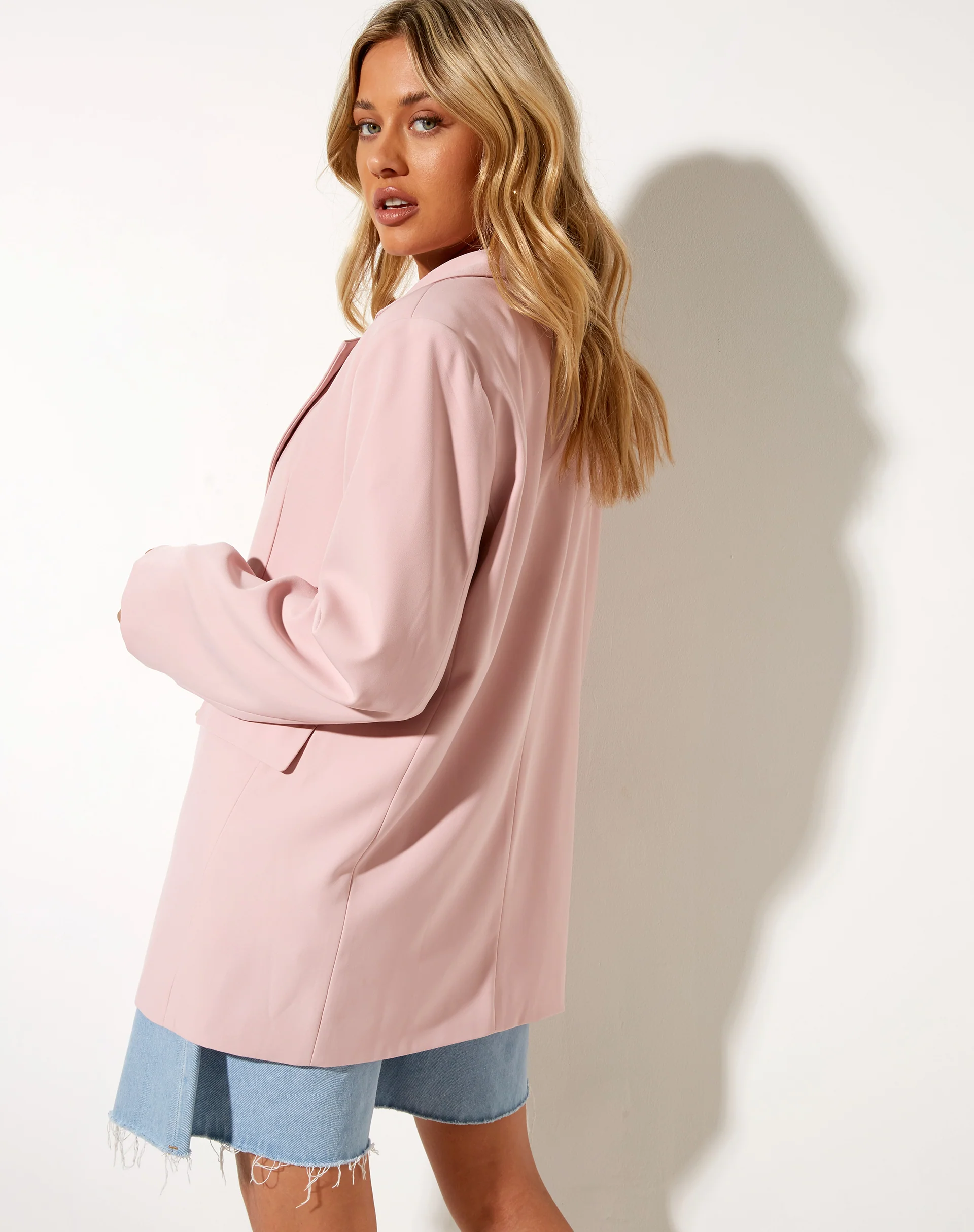Maiwa Blazer in Soft Pink - Image 2