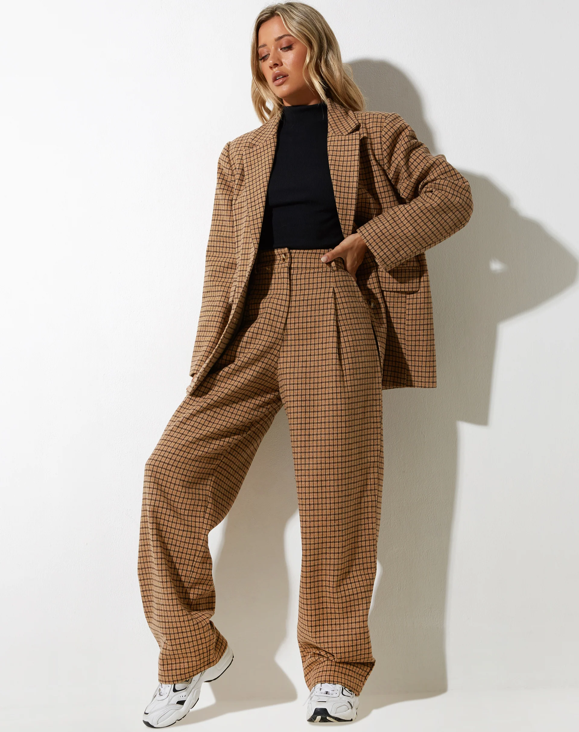 Maiwa Blazer in Wool Brown - Image 3